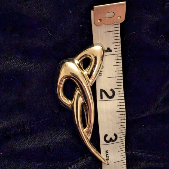 Vintage Silver tone infinity broach S - Picture 2 of 7
